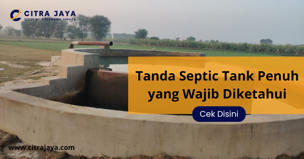 Tanda Septic Tank Penuh yang Wajib Diketahui