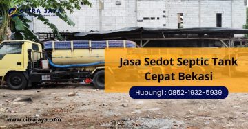 Jasa Sedot Septic Tank Cepat Bekasi